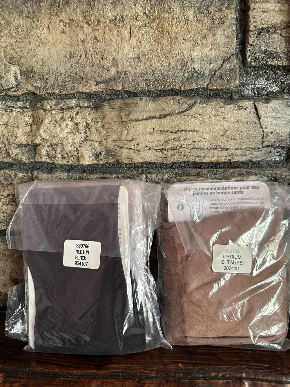 Women’s Medium Black & Taupe Compression socks bundle - Pack of 2, new, no box